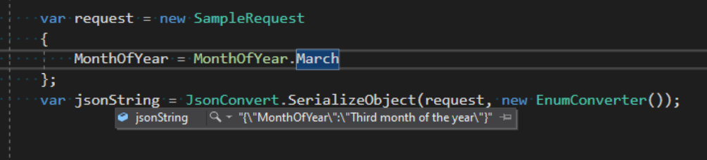 Custom JSON converter to deserialise Enum description value to Enum